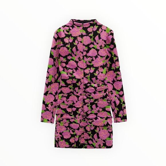 ZARA | Pink | PRINTED DRESS - Picture 2 of 13